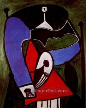 Mujer en un sillón 2 1927 Pablo Picasso Pinturas al óleo